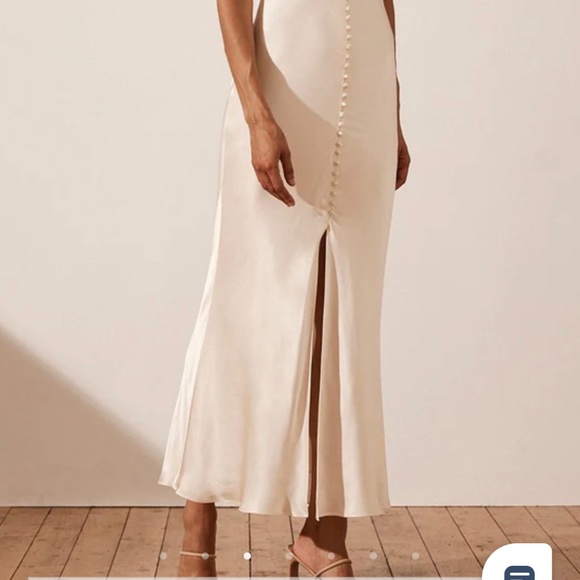 Shona Joy LA LUNE BIAS SLIP DRESS CREAM Small Sz 4 New - Picture 2 of 6